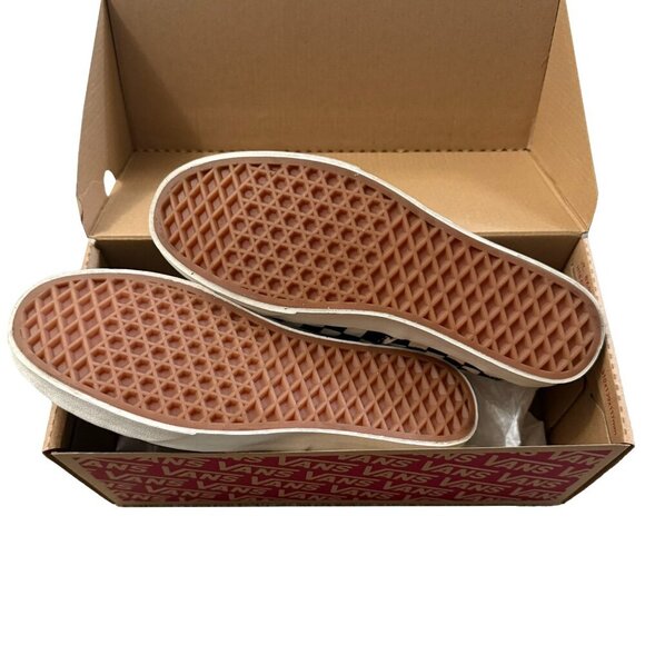 NEW Vans Authentic Lowpro Embroidered Check Black and White Checker Shoes - Picture 5 of 7